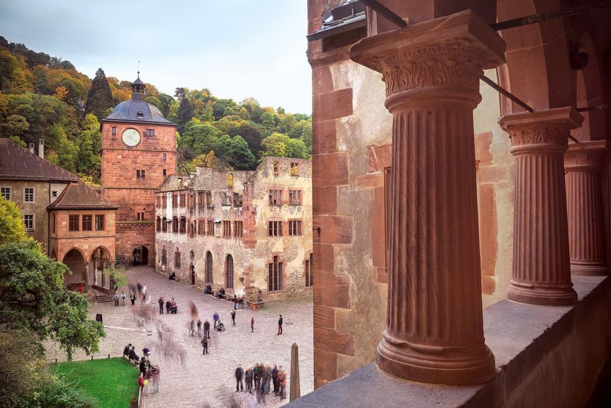 Schloss Heidelberg, Außenansicht, Schlosshof 